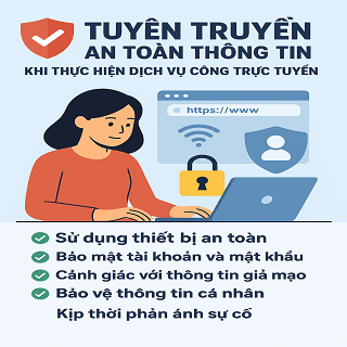 Tuyên truyền an toàn thông tin khi thực hiện dịch vụ công trực tuyến